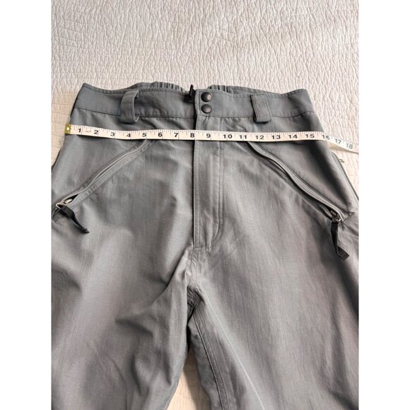 Burton Mens Snowboard Ski Pants SZ M Gray Waterproof Outdoor Adjustable - Picture 10 of 13